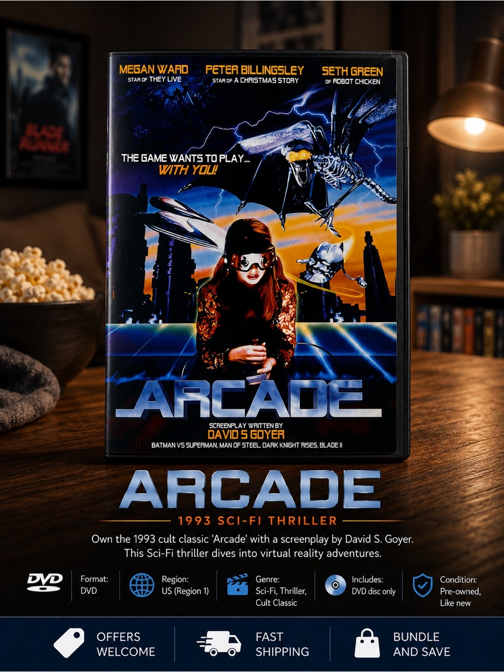 Arcade DVD Full Moon Features Seth Green David S Goyer Sci-Fi Horror